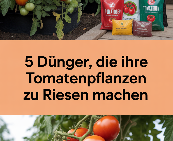 5 Dünger, die Ihre Tomatenpflanzen zu Riesen machen