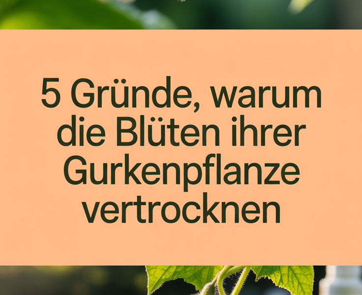5 Gründe, warum die Blüten Ihrer Gurkenpflanze vertrocknen