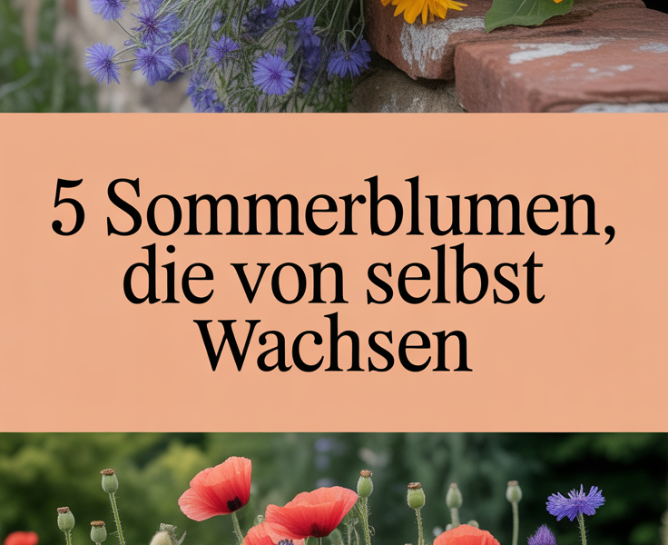 5 Sommerblumen, die von selbst wachsen