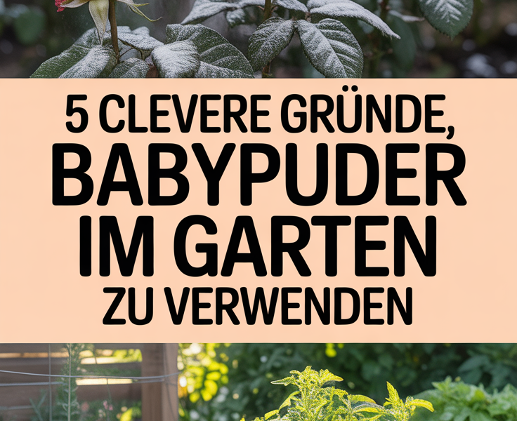 5 clevere Gründe, Babypuder im Garten zu verwenden