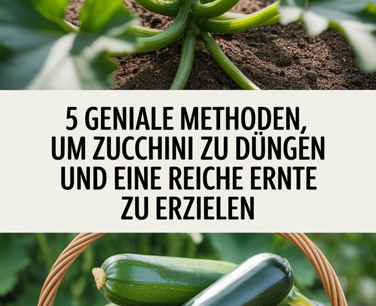 5 geniale Methoden, um Zucchini zu düngen und eine reiche Ernte zu erzielen