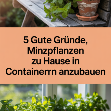 5 gute Gründe, Minzpflanzen zu Hause in Containern anzubauen