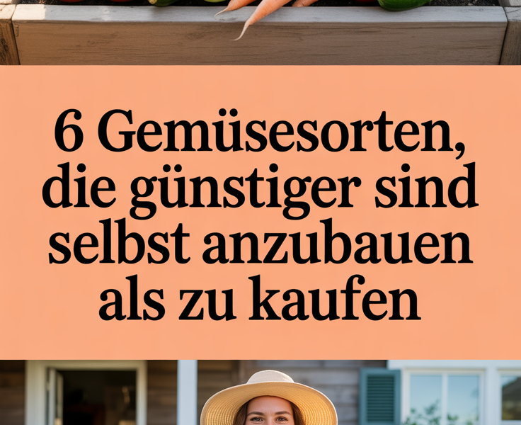 6 Gemüsesorten, die günstiger sind, selbst anzubauen als zu kaufen