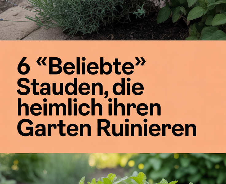 6 „beliebte“ Stauden, die heimlich Ihren Garten ruinieren
