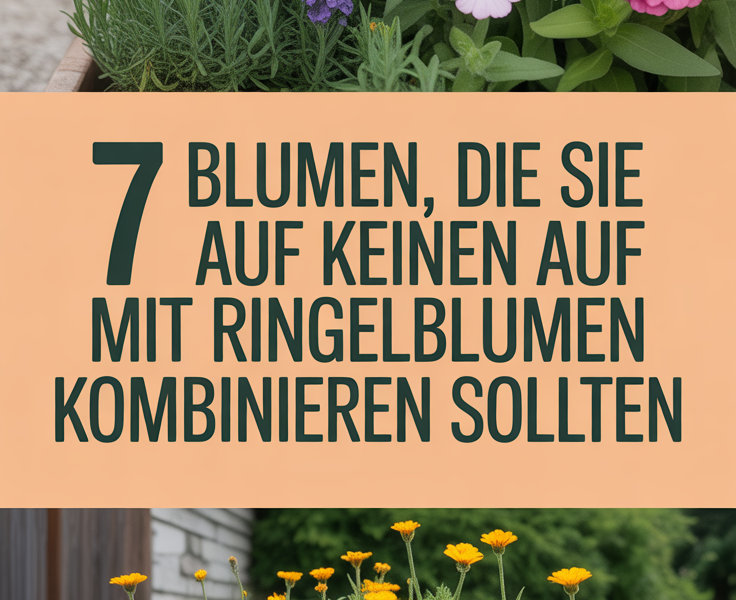 7 Blumen, die Sie auf keinen Fall mit Ringelblumen kombinieren sollten