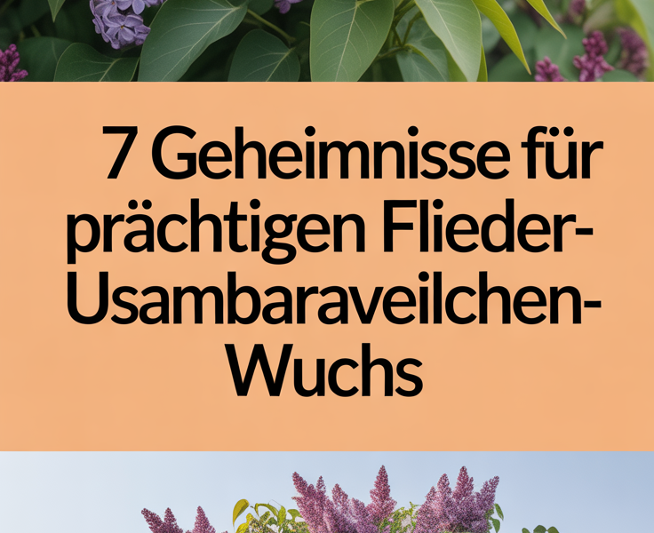 7 Geheimnisse für prächtigen Flieder-Usambaraveilchen-Wuchs