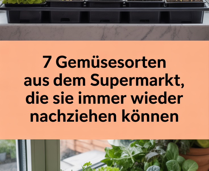 7 Gemüsesorten aus dem Supermarkt, die Sie immer wieder nachziehen können