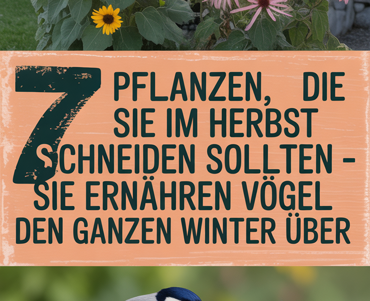 7 Pflanzen, die Sie im Herbst nicht schneiden sollten – sie ernähren Vögel den ganzen Winter über
