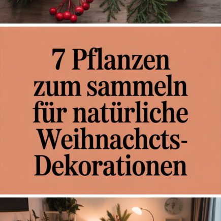 7 Pflanzen zum Sammeln für natürliche Weihnachtsdekorationen