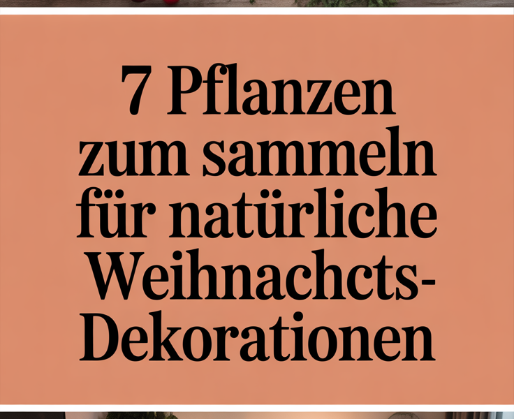 7 Pflanzen zum Sammeln für natürliche Weihnachtsdekorationen