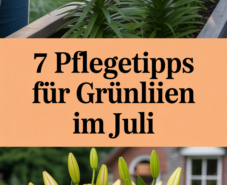 7 Pflegetipps für Grünlilien im Juli