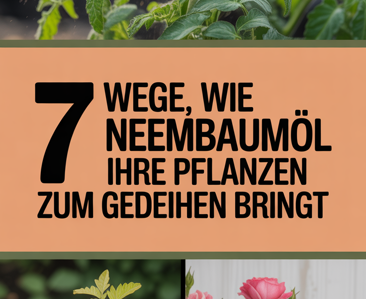 7 Wege, wie Neembaumöl Ihre Pflanzen zum Gedeihen bringt