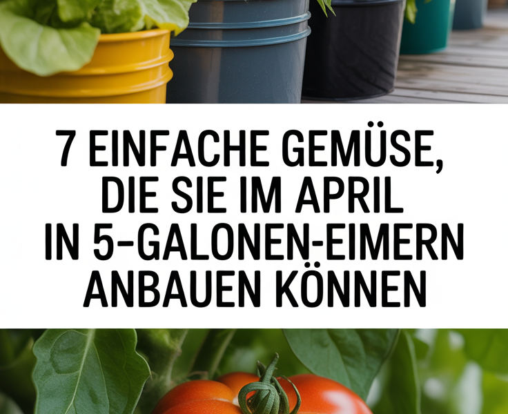 7 einfache Gemüse, die Sie im April in 5-Gallonen-Eimern anbauen können