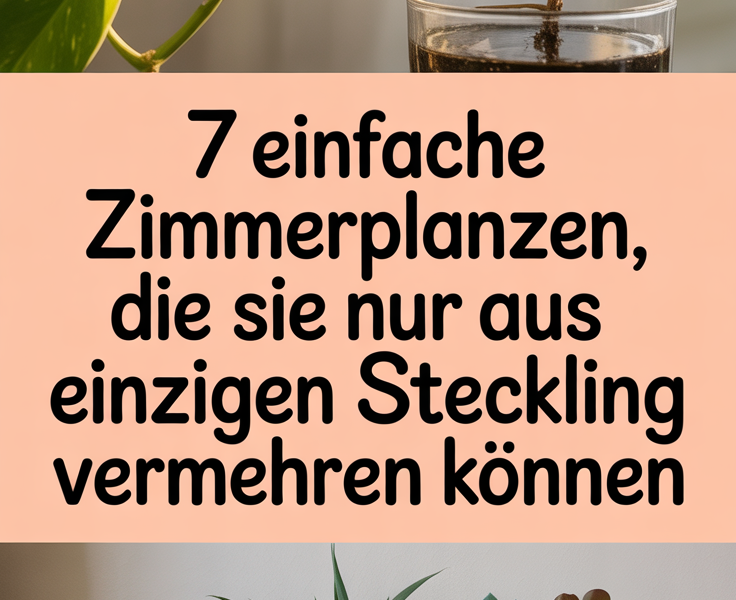 7 einfache Zimmerpflanzen, die Sie nur aus einem einzigen Steckling vermehren können