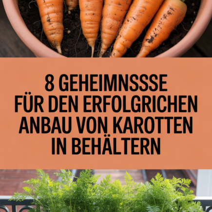 8 Geheimnisse für den erfolgreichen Anbau von Karotten in Behältern