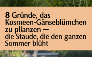 8 Gründe, das Kosmeen-Gänseblümchen zu pflanzen – die Staude, die den ganzen Sommer blüht