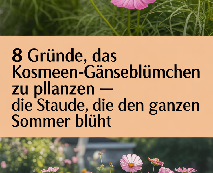 8 Gründe, das Kosmeen-Gänseblümchen zu pflanzen – die Staude, die den ganzen Sommer blüht