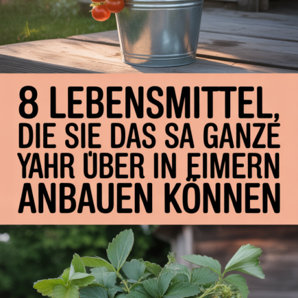 8 Lebensmittel, die Sie das ganze Jahr über in Eimern anbauen können