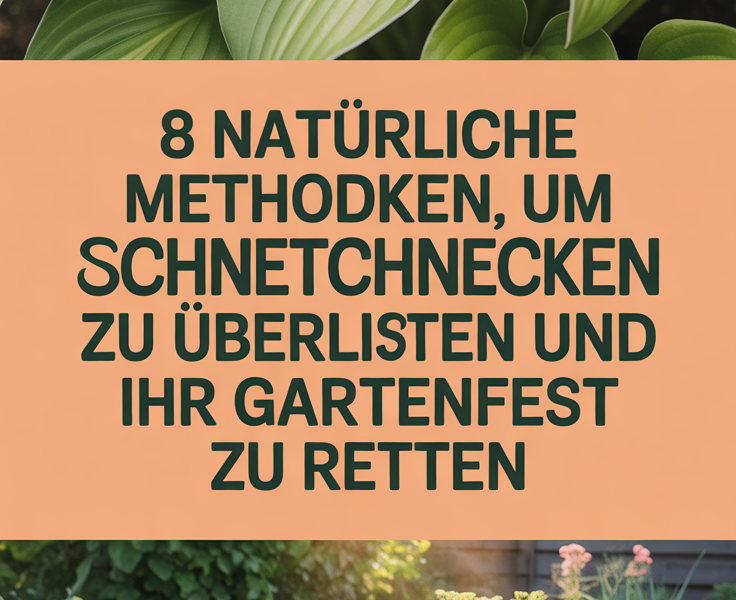 8 Natürliche Methoden, um Schnecken und Nacktschnecken zu überlisten und Ihr Gartenfest zu retten