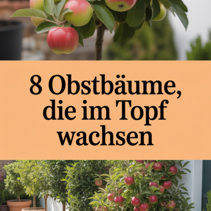 8 Obstbäume, die im Topf wachsen