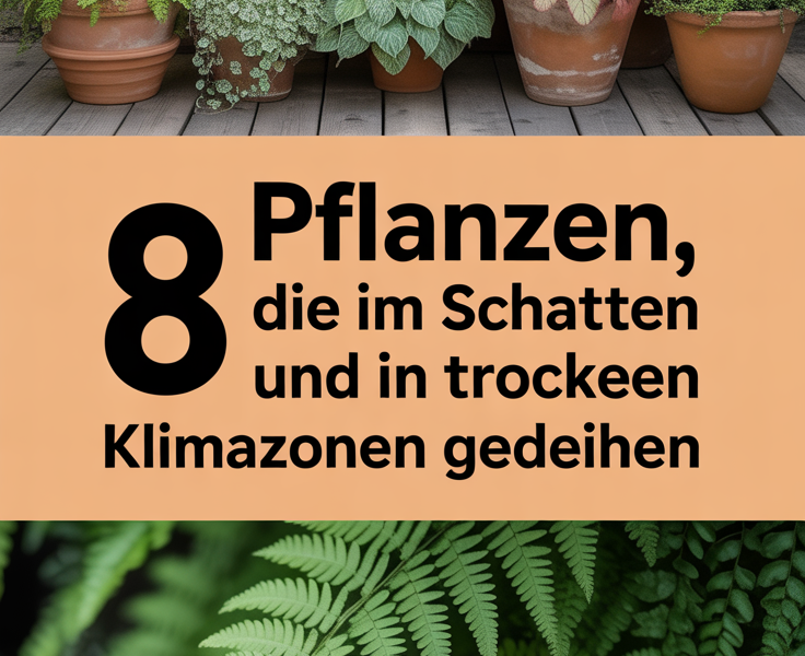 8 Pflanzen, die im Schatten und in trockenen Klimazonen gedeihen