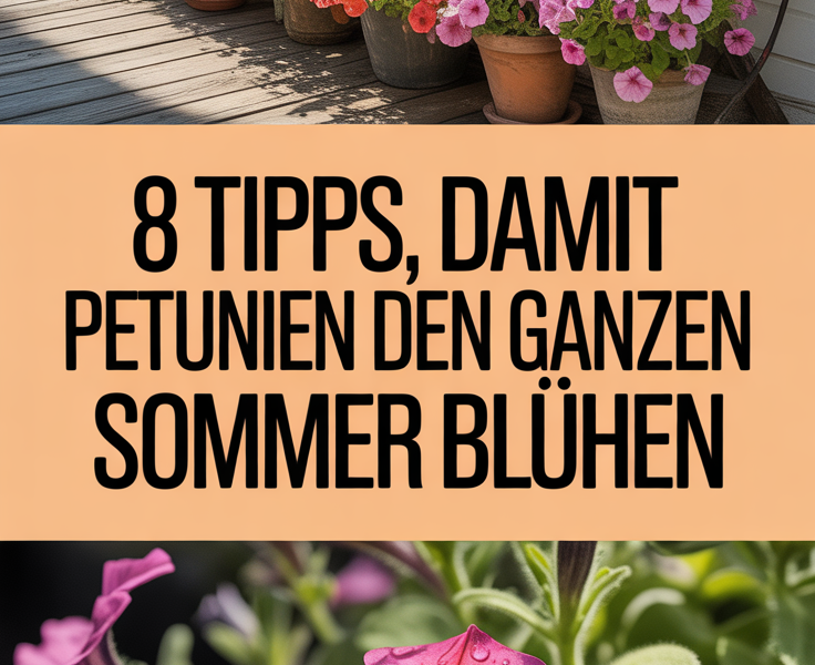 8 Tipps, damit Petunien den ganzen Sommer blühen