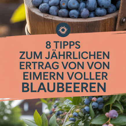 8 Tipps zum jährlichen Ertrag von Eimern voller Blaubeeren