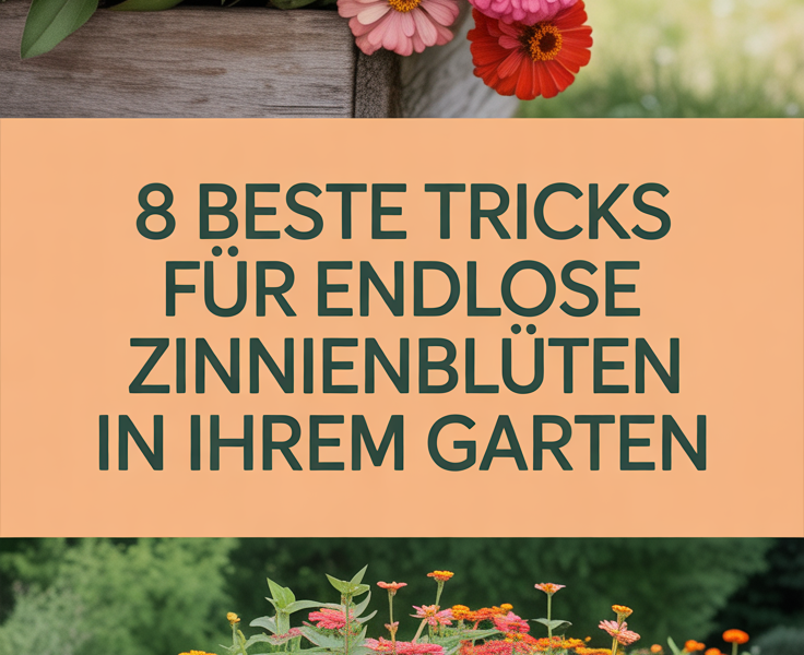 8 beste Tricks für endlose Zinnienblüten in Ihrem Garten