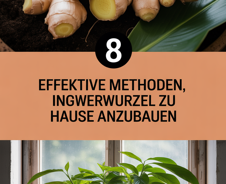 8 effektive Methoden, Ingwerwurzel zu Hause anzubauen