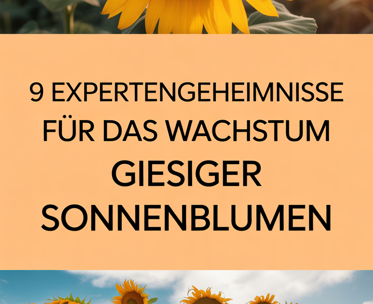 9 Expertengeheimnisse für das Wachstum riesiger Sonnenblumen