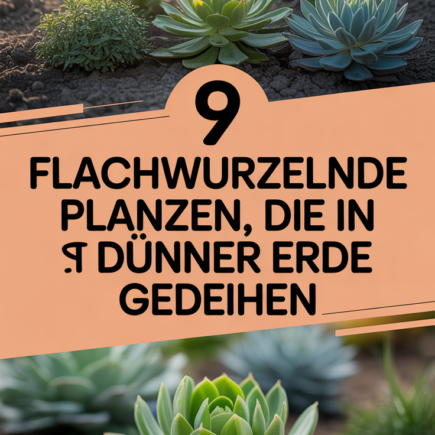 9 Flachwurzelnde Pflanzen, die in dünner Erde gedeihen