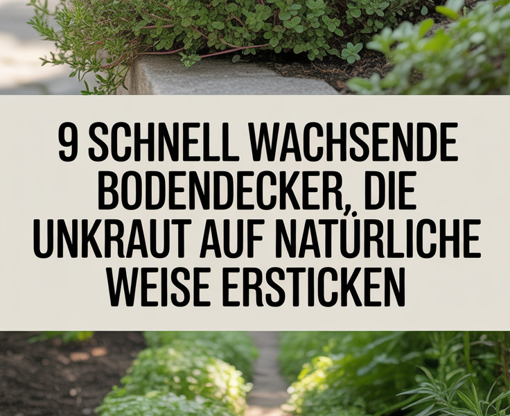 9 schnell wachsende Bodendecker, die Unkraut auf natürliche Weise ersticken