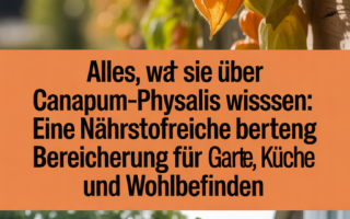 Alles, was Sie über Canapum-Physalis wissen müssen: Eine nährstoffreiche Bereicherung für Garten, Küche und Wohlbefinden