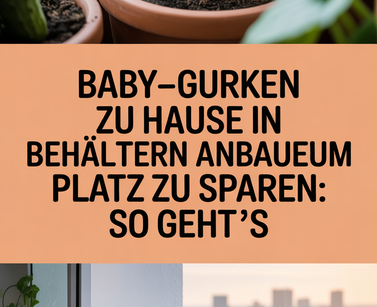 Baby-Gurken zu Hause in Behältern anbauen, um Platz zu sparen: So geht’s