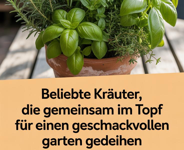 Beliebte Kräuter, die gemeinsam im Topf für einen geschmackvollen Garten gedeihen