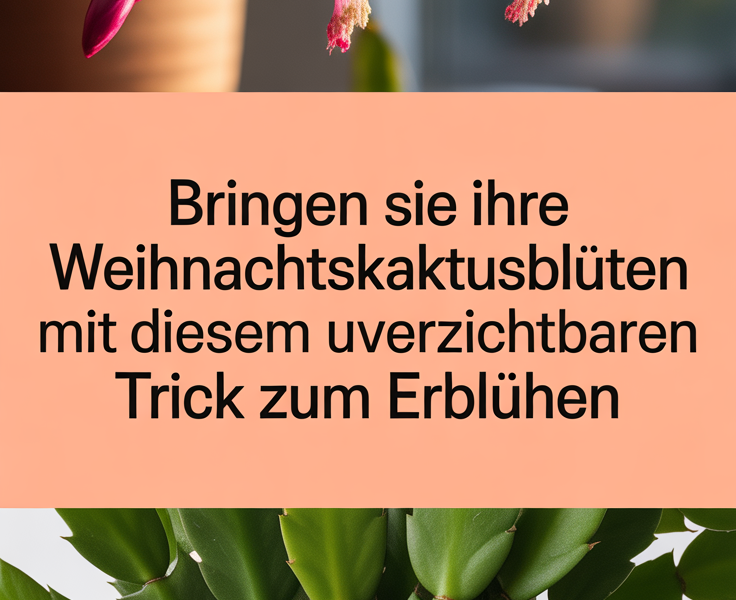 Bringen Sie Ihre Weihnachtskaktusblüten mit diesem unverzichtbaren Trick zum Erblühen