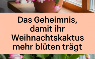 Das Geheimnis, damit Ihr Weihnachtskaktus mehr Blüten trägt
