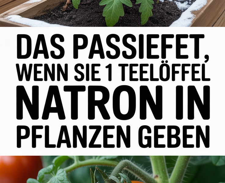 Das passiert, wenn Sie 1 Teelöffel Natron in Pflanzen geben