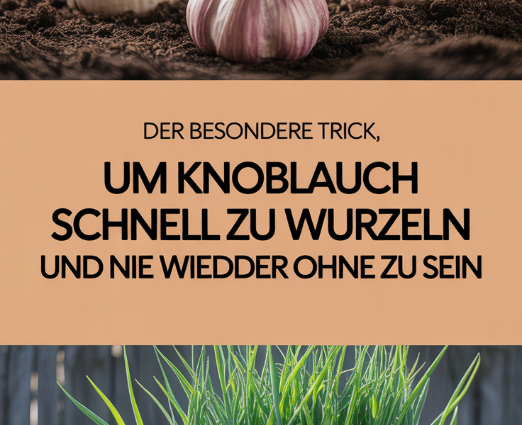 Der besondere Trick, um Knoblauch schnell zu wurzeln und nie wieder ohne zu sein