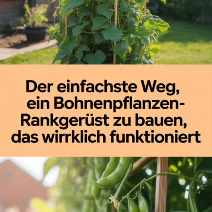 Der einfachste Weg, ein Bohnenpflanzen-Rankgerüst zu bauen, das wirklich funktioniert