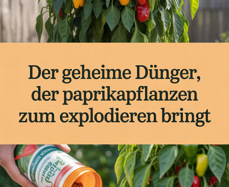 Der geheime Dünger, der Paprikapflanzen zum Explodieren bringt