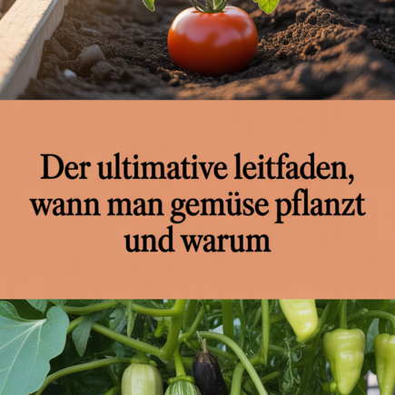 Der ultimative Leitfaden, wann man Gemüse pflanzt und warum