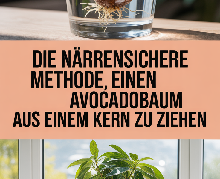 Die Narrensichere Methode, einen Avocadobaum aus einem Kern zu ziehen