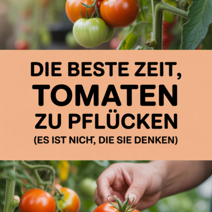 Die beste Zeit, Tomaten zu pflücken (Es ist nicht die, die Sie denken!)