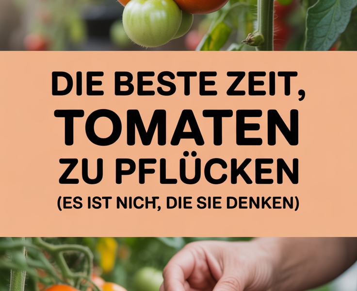Die beste Zeit, Tomaten zu pflücken (Es ist nicht die, die Sie denken!)
