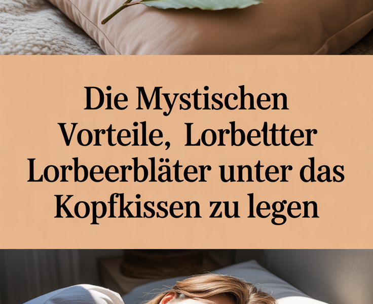 Die mystischen Vorteile, Lorbeerblätter unter das Kopfkissen zu legen