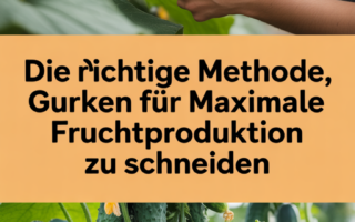 Die richtige Methode, Gurken für maximale Fruchtproduktion zu schneiden