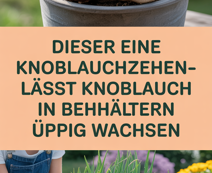 Dieser eine Knoblauchzehen-Trick lässt Knoblauch in Behältern üppig wachsen