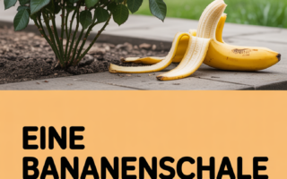 Eine Bananenschale reicht aus, um Rosen wieder zum Leben zu erwecken