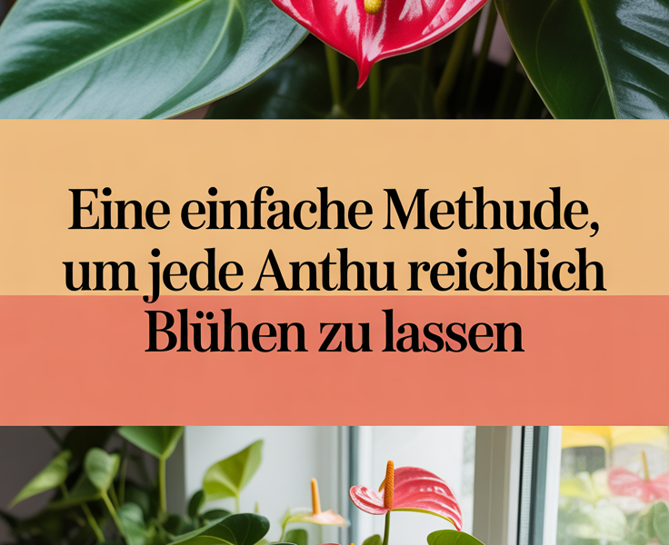 Eine einfache Methode, um jede Anthurie reichlich blühen zu lassen